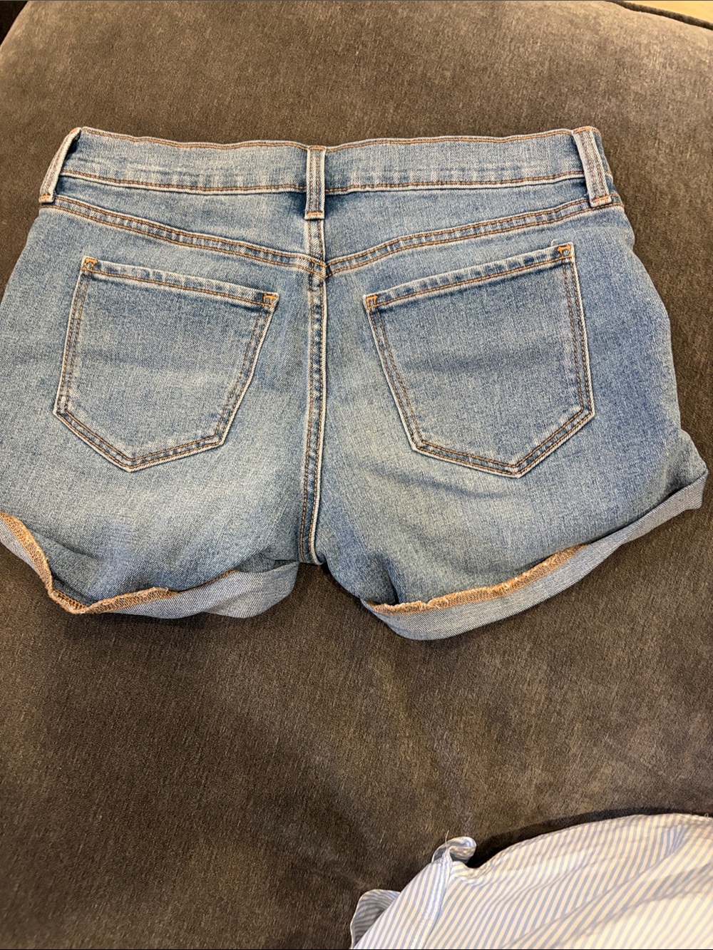 Old Navy Light Blue Denim Roll-Cuff Women's Shorts
